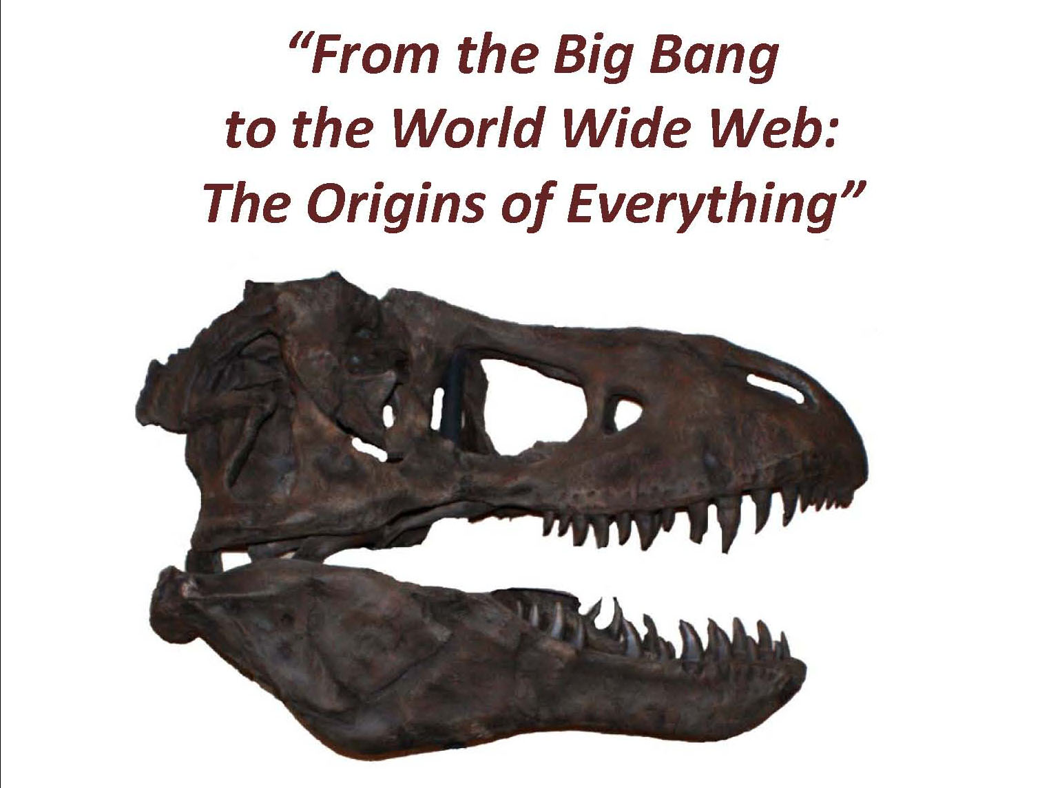 Big Bang to WWW exhibit poster