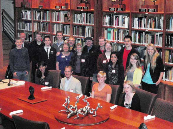 Walter Alvarez and the Wells Scholars 2012 at the Stone Age Institute
