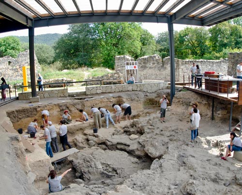 Excavations at Dmanisi site near Tbilisi, Georgia