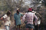 Glynn Isaac leading a tour at Koobi Fora in 1978