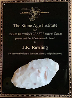Author J.K. Rowling's Craftsmanship Award